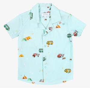 Campsite Blue Hawaiian Shirt #3154001