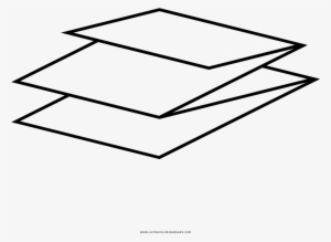 Folded Paper Coloring Page - Drawing #3154133