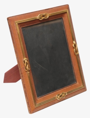 Gucci Vintage Brass Knot And Leather Picture Frame - Leather #3155129