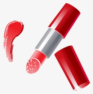 Vector Red Lipstick Element - Аксессуары Женские Красные Png #3155348