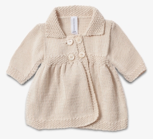Hand Knitted Antique Cream Matinee Jacket - Baby Matinee Jacket #3155542
