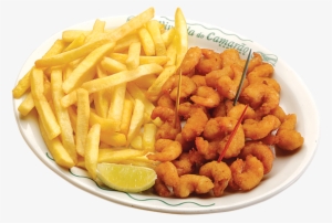 Porção De Camarão Empanado Com Batata Frita - Batata Frita Com Camarao #3155822
