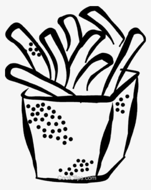 French Fries Royalty Free Vector Clip Art Illustration - Illustration #3156436