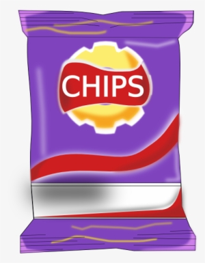 Chips Packet Clip Art At Clker - Chips Bag Clip Art #3156553