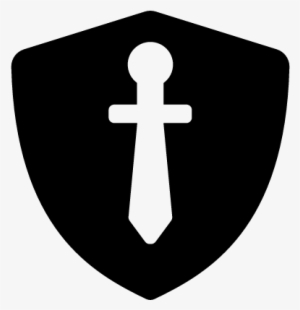 Shield With Sword Vector - Shield #3156741