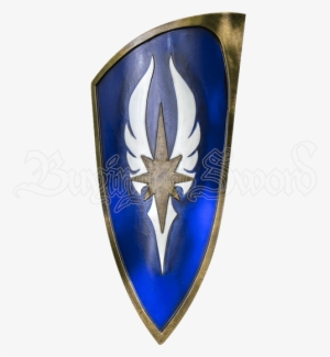 Blue Larp Elven Shield - Live Action Role-playing Game #3156983