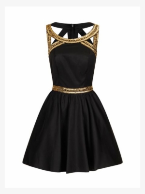 Chi Chi London Gold Sequinned Party Dress #3157343