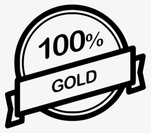 Gold Label Percent Guarantee - Money Back Icon Svg #3158460