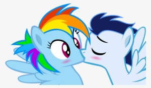 Mrbrandonmac, Blushing, Eyes Closed, Female, Kissing, - Cartoon #3158878