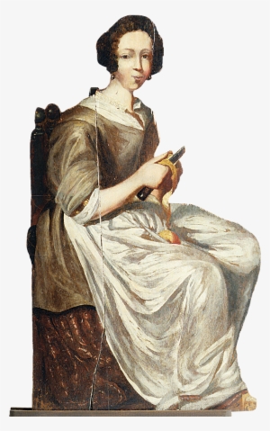 Dummy Board Of A Woman Peeling Apples - Sitting #3159108 Dummy Board Of A Woman Peeling Apples - Sitting #3159108