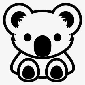 Open - Koala Bear Black And White #3160496