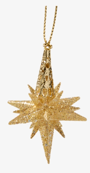Star With Glitter, Gold, 6 Cm - Centimetre #3161044
