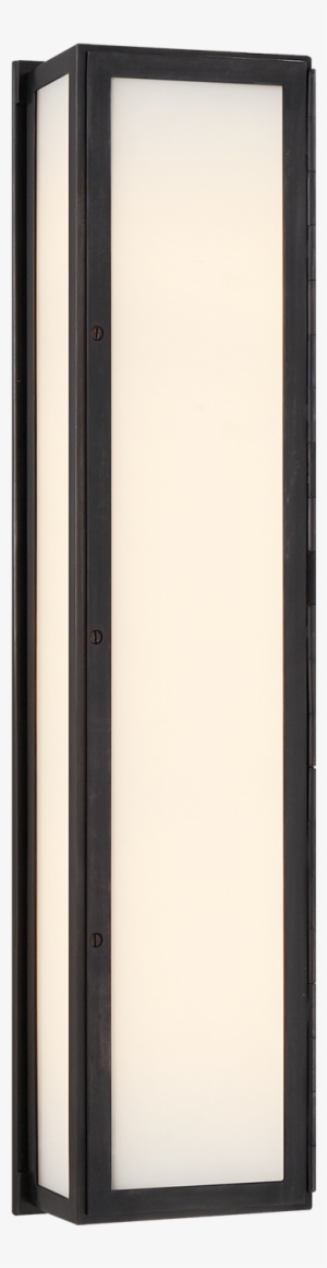 Mercer Long Box Light In Bronze With White Glass - Bathroom #3161396