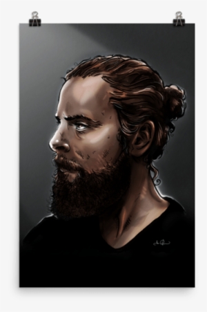 Manbun In The Dark Poster - Bronze Sculpture #3161650