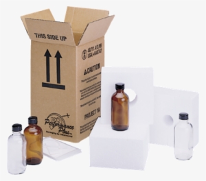 Glass/foam Pack W/8oz Amber Bottle, 24mm Cap, Assembled #3162240