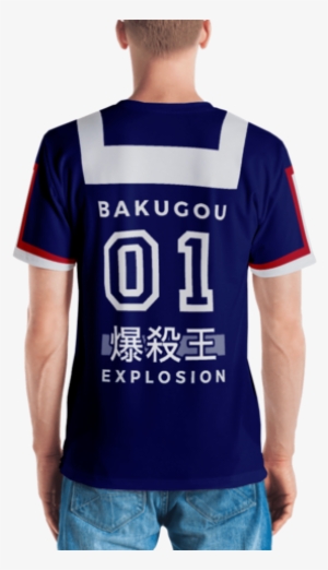 Bakugou Katsuki Casual Cosplay Ua Uniform Jersey - T-shirt #3162331