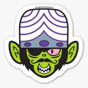 Pirateghost Mojo Jojo Sticker - Sticker #3162445