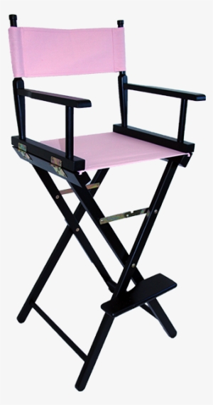 The Tall Directors Chair In Black Wood With A Pink - Personalised Directors Chair Uk #3162596