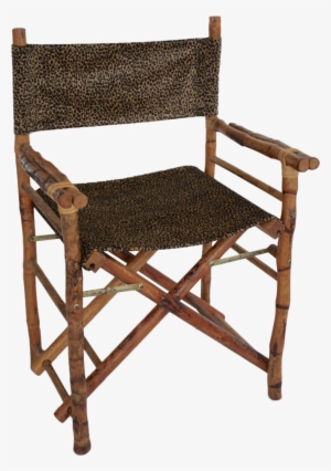 Leopard Print & Faux Bamboo Director's Chair - Director's Chair #3162989