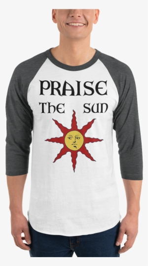 Praise The Sun 3/4 Sleeve Raglan Shirt - Dark Souls Tablet - Ipad Mini 1 (horizontal) #3163739