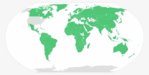 Organic Map Green Worldd - Countries In The World That Drive #3164003