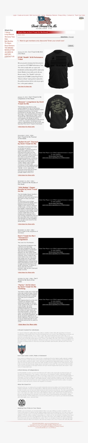 Dont Tread On Me Competitors, Revenue And Employees - Document #3164092