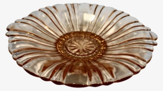 Hocking Old Cafe Pink Mint Candy Dish 8 1/2 In Depression - Mint #3164759