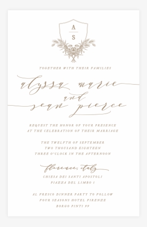 Heirloom Invitation & Envelope #3165197