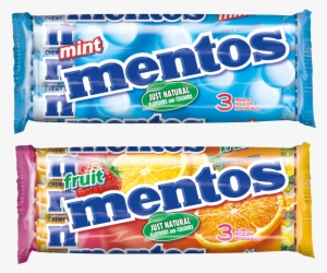 Mentos 3er Mint Und Fruit - Gunz Mentos Mint Chewy Candies 38 G 3-pieces #3165478