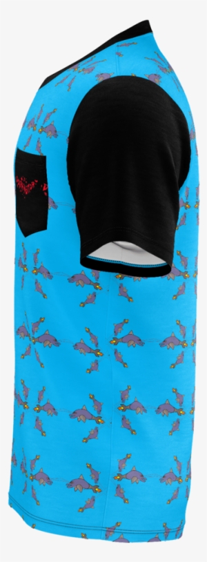 Dolphinator Syncronized Lazers T-shirt With Pocket - Backpack #3165977