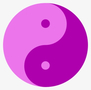 This Free Icons Png Design Of Yin-yang In Magenta - Free Transparent ...