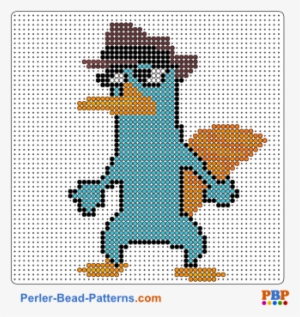 Perler Bead Pattern Perry Xl - Phineas And Ferb Perler Bead Patterns #3166002
