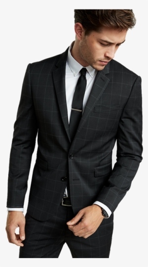 Black Man Suit - Men Jacket Wool With Buckles #3166103