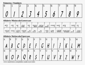 Font Details Pliskin Snake Eyes Italic - Letras E Fontes Nordicas #3166405