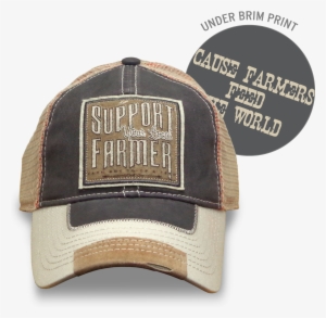 Khaki Support Your Local Farmer Hat - Farm Boy Men's Support Your Local Farmer Hat #3167742