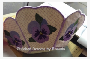 Pansy Bowl Ith - Artificial Flower #3168722