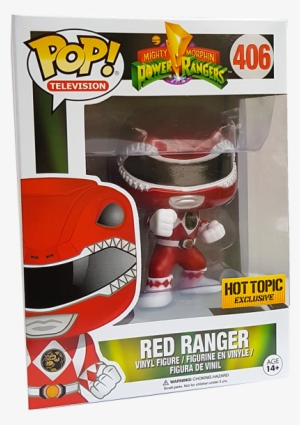 Red Ranger Metallic Hot Topic Exclusive Pop Vinyl Figure #3169544