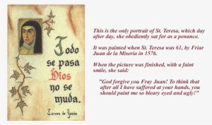 Don Alonso Sanchez De Cepeda By His Second Wife, Doña - Feast Of St Teresa Of Avila #3170037