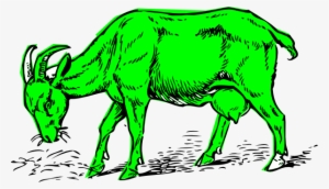 Green Goat Clip Art - Goat Clip Art #3170279