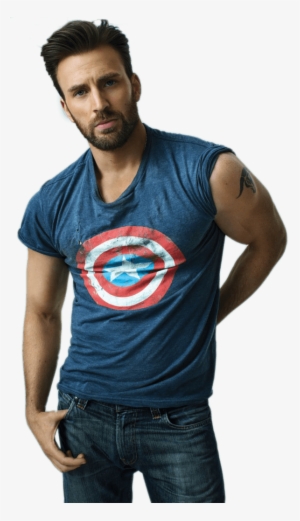 Chris Evans Captain America T Shirt Png - Chris Evans Captain America #3170767