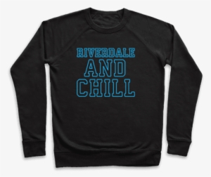 Riverdale And Chill Parody White Print Pullover - You Are Dead Inside But It's Christmas #3171983