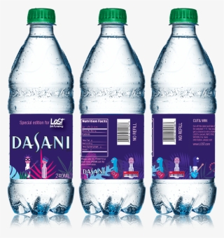 This Bottle Water With The Band Design Only Can Be - Dasani #3172042