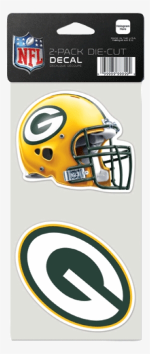 Green Bay Packers 2 Pack Die Cut Decals 4"x4" 6 Pc - Wincraft, Inc. Green Bay Packers Set Of 2 Die Cut Decals #3172382