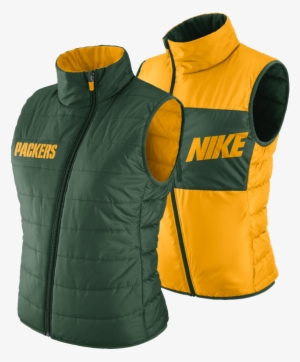 Green Bay Packers Ladies Reversible Vest - Steeler Vests Women #3172404