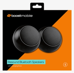 Resound Bluetooth Stereo Speaker Set Of 2 - Boost Mobile Bluetooth Speakers #3173193