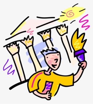 Vector Illustration Of Olympian Competitor Champion #3173426