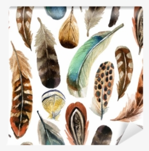 Lunch Napkins Aquarell Feathers #3173970