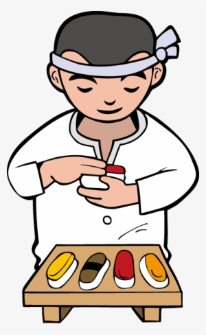 Sushi Clipart Sushi Chef - Japanese Chef Clipart Png #3174209