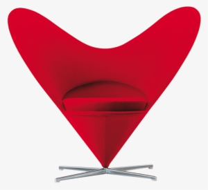 Heart Cone Chair By Verner Panton - Heart Cone Chair Png #3174257