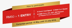 Just Spend With Your Cimb Credit Card, Debit Card Or #3175481